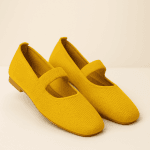Mocassins Femme Colorées à Bride Jaune