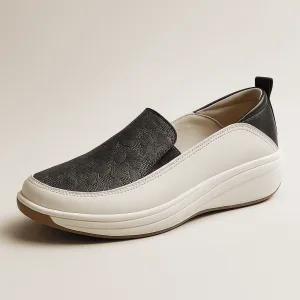Mocassins Femme Confort à Semelle Compensée