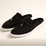 Mocassins Femme Confort en Suédine Noir