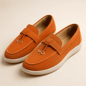 Mocassins Femme en Suédine à gland