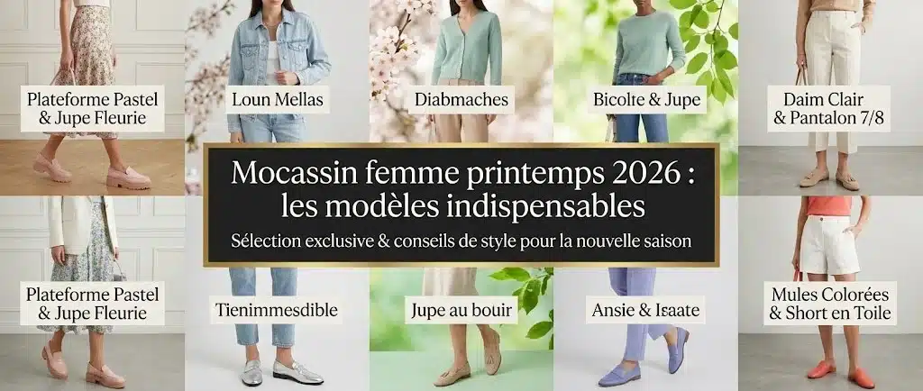 Découvrez les 7 looks tendances et conseil de style pour porter des mocassins au printemps 2026
