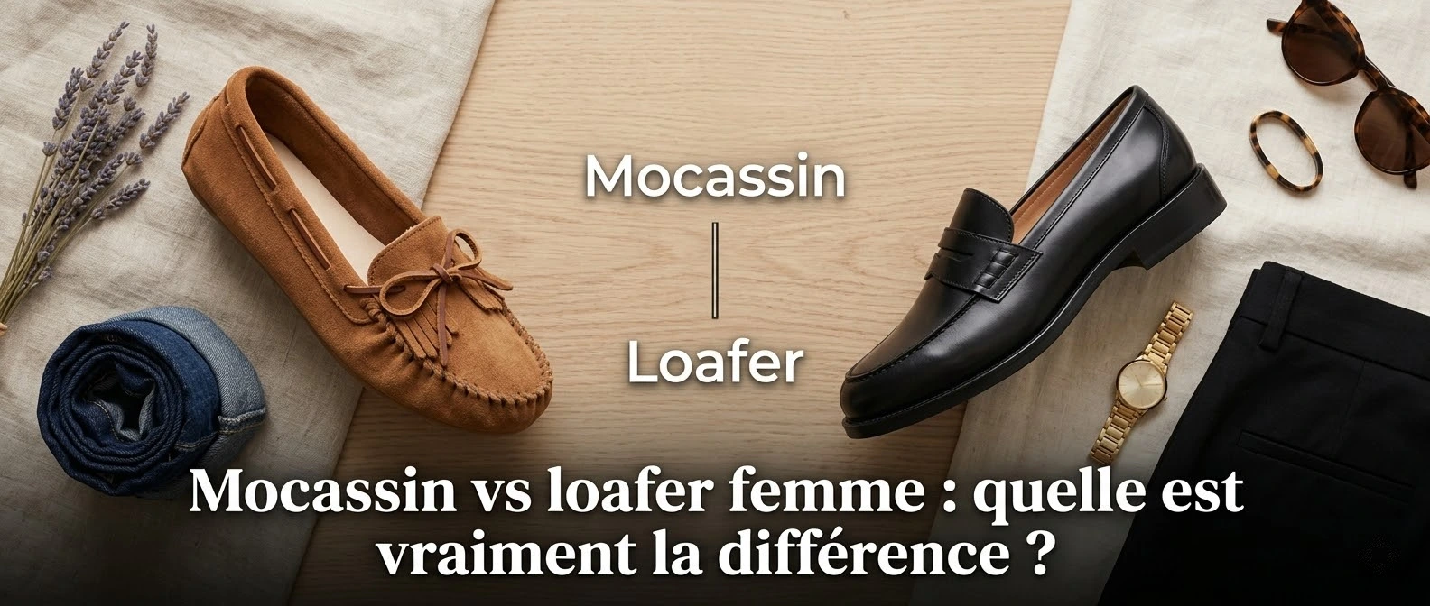 Découvrez quelle est la différence entre des mocassins et des loafers pour femme