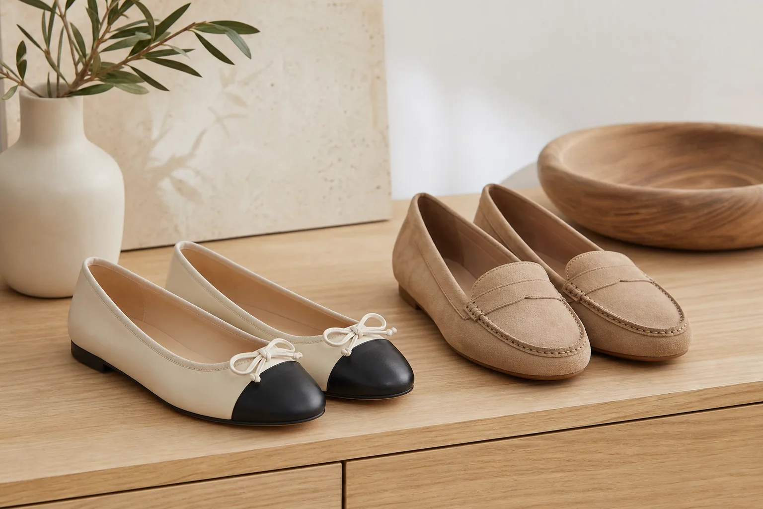 Chaussures confortables ballerines et mocassins pour femme