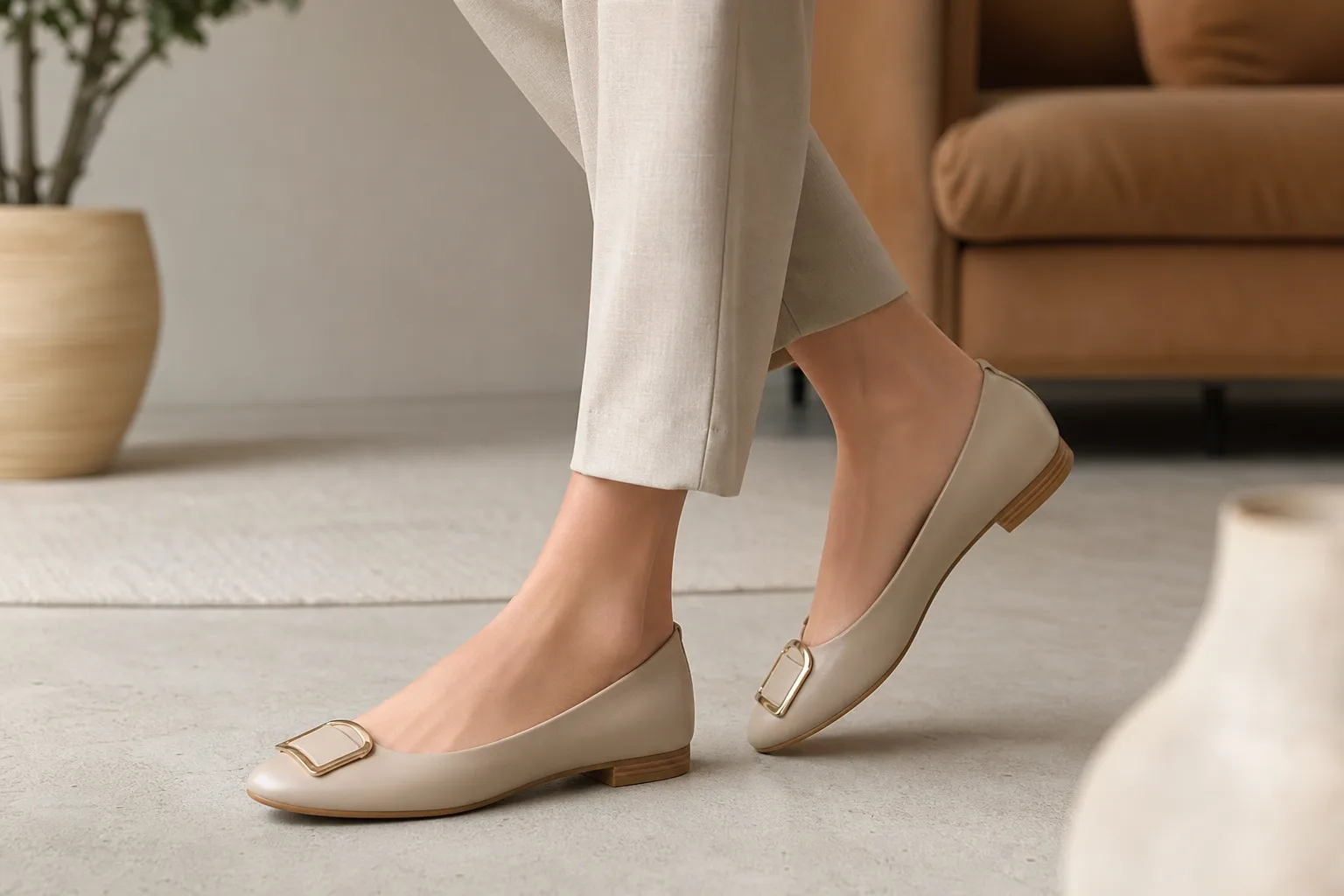 Chaussures féminines élégantes et confortables pour toute la journée