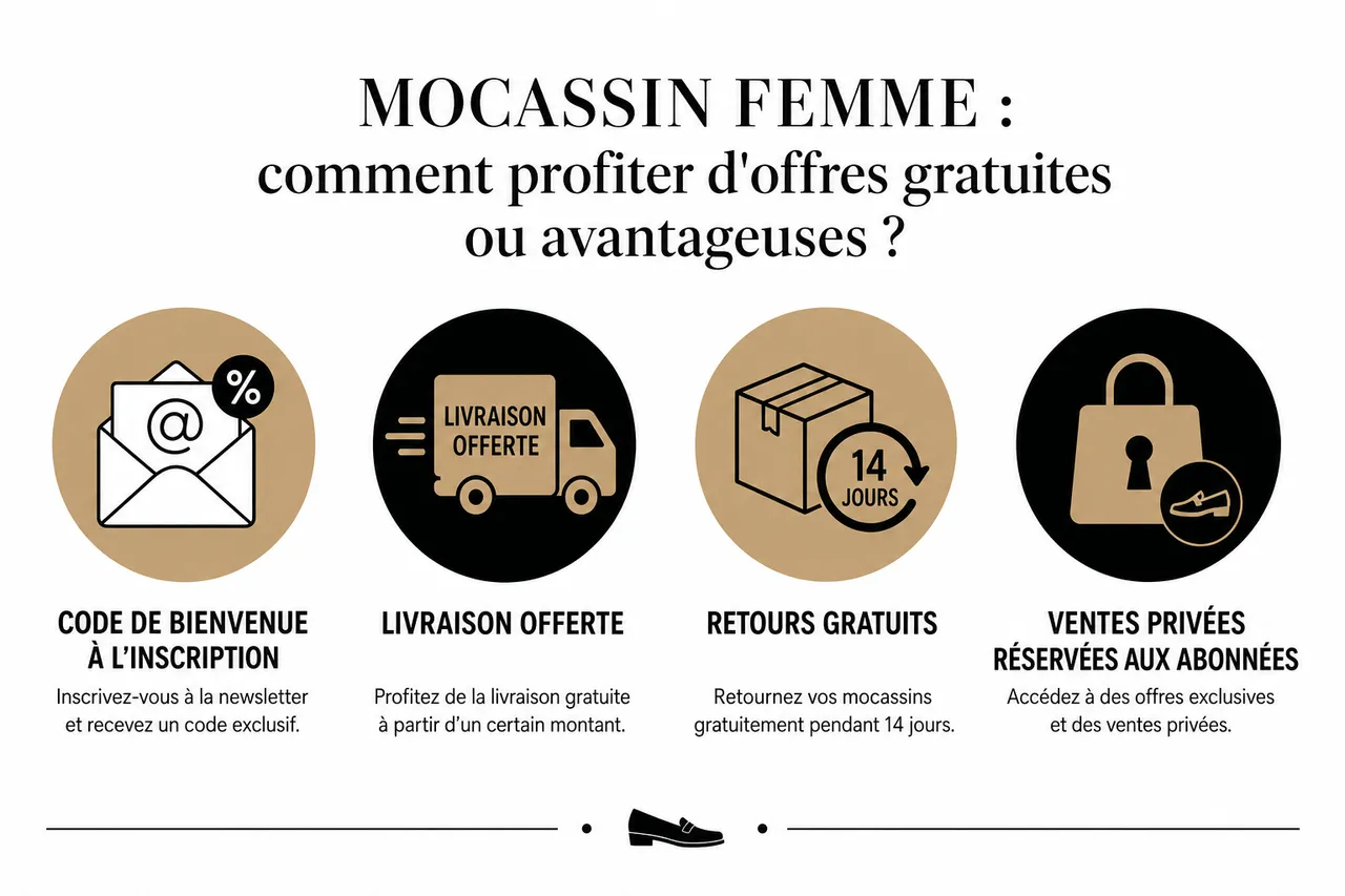 Comment éviter les pièges lors de l’achat de mocassins pour femme en ligne , Mocassin femme: comment profiter d'offres gratuites ou avantageuses?