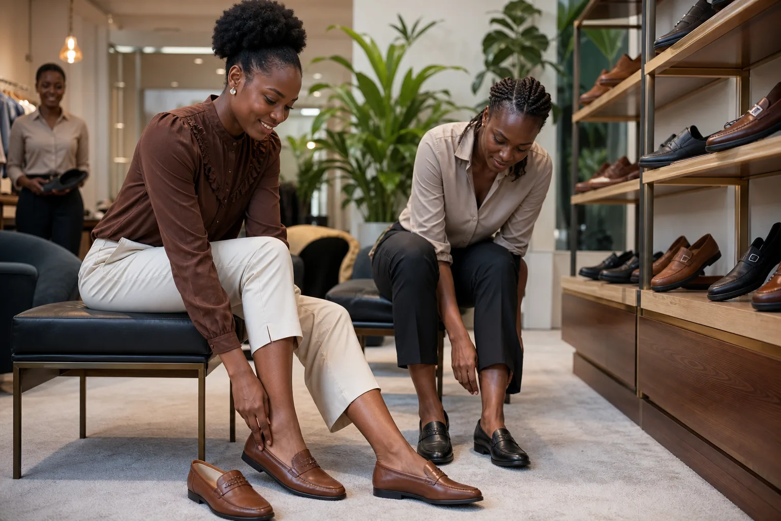 Chaussures mocassins pour femmes avec pieds qui transpirent