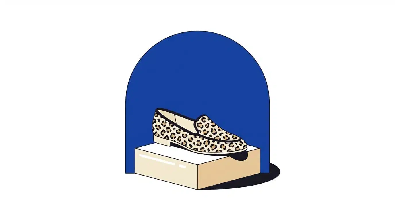 Abstract illustration for the article Chaussure leopard femme : 7 mocassins élégants à adopter